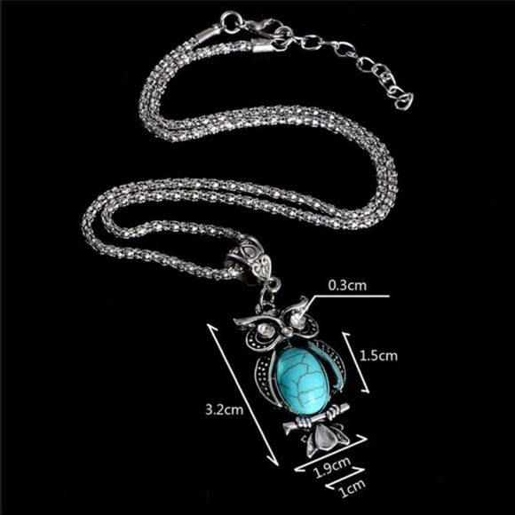 (L3) Owl Necklace - Picture 3 of 5